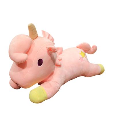 China Cute Unicorn Stuffed Toy Baby Doll Ins. Star Unicorn Cute Twin Plush Toy Eco-Friendly Kawaii Soft Cushion Sofa Cushion Home Pillow Material Girl Gift for sale