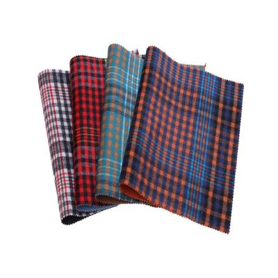 China Double Faced Hot Sale Woven Woolen Fabric Loop Skirt Cloth Manufacturer Winter Cloth Coat Tweed Dishonest Plaid Fleece Check Woolen Manufacturer for sale