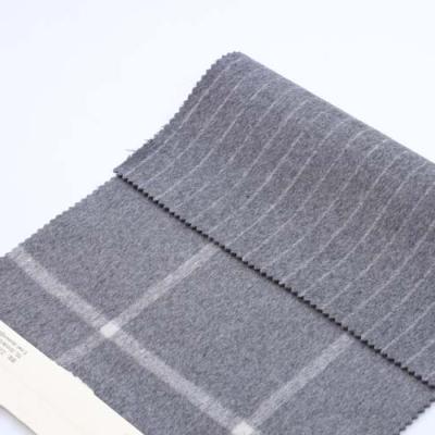 China Winter Wool Fabric Double Sided Double Sided Fleece Yarn Dyed Woven For Coat Suit Skirt Pants Jacket Clothing Fabric Manufacturer for sale