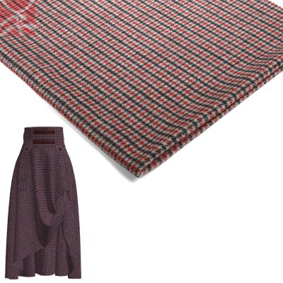 China Wholesale Viable Plaid Houndstooth Wool Blend Manufacturer Yarn Dyed Fabric For Coat Suit Skirt Pants Jacket Cloth Clothing for sale