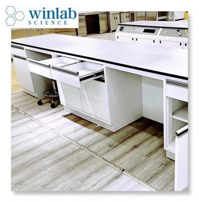 China Modern University lab Biological tables and chair steel wooden laboratory equipment desk furniture bench for sale