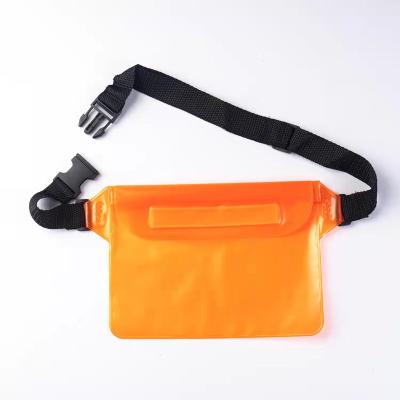 China Water Proof Swimming Cute Transparent Waterproof Wholesale Customizable Waterproof Fanny Pack Waist Bag Clear PVC Waist Bag for sale