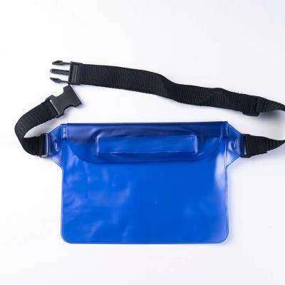 China Wholesale Printing Water Proof Pocket Waterproof Logo Beach Sport Swimming Pvc Dry Bag Fanny Pack Waist Belt Bag For Phone for sale