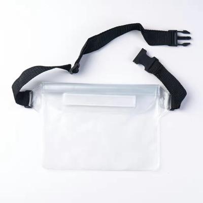 China Wholesale Water Proof Durable Portable Swimming Running Waterproof PVC Waist Bag For Mobile Phone With Adjustable Belt for sale