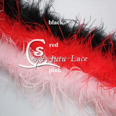 China Ostrich Feather 2yds One Band Chosen Peacock Feather Top Quality, Wedding Feather Boa Party Decoration Accessories Home Ribbon for sale