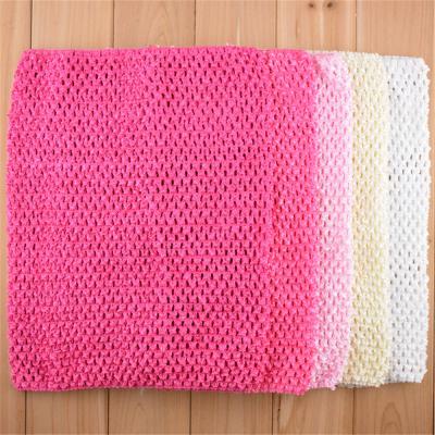 China Wholesale Polyester 12 Inch Big Girls Crochet Tube Skirt Unlined Waffle Stretch 20 Color Selection U for sale