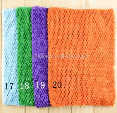 China New Baby Hair Accessories 12inch Elastic Rayon Waffle Headbands Crochet Tutu Tube Tops Chest Wrap, for sale