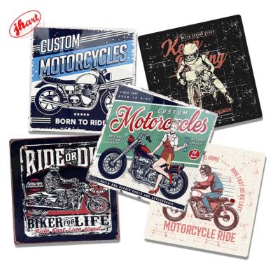 China Cheap Europe Motorcycle Tin Sign Metal Wall Decor Sign For Garage Bar Motorcycle Car Repair Shop Man Cave Metal Poster Retro for sale