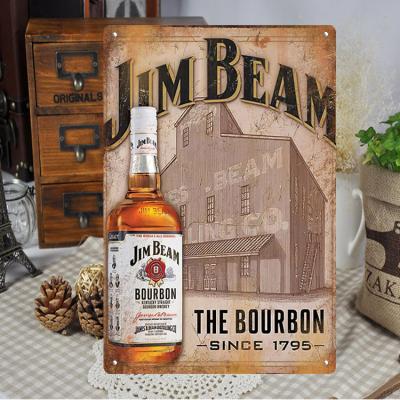 China Wholesale Vintage Europe Tin Signs Custom Metal Plate Collector Custom Design Rustic Metal Sign Souvenir Gift Whiskey Tin Sign for sale