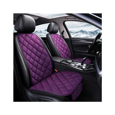 China Pure color warm and soft and comfortable Front Car Seat Cushion Cover universal soft comfortable for cars for sale