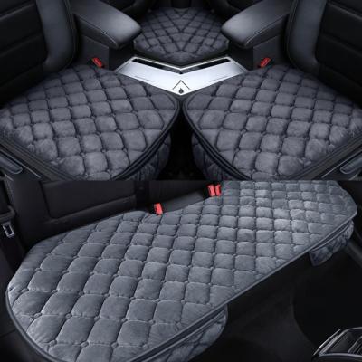 China Shaggy Thick Universal Cushion Covers Luxury Warm Comfortable Designed Cover Car Seat for sale