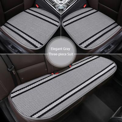 China Summer Protective Automobile Seat Covers Luxury Front Rear Ice Silk Adult Car Cushion for sale