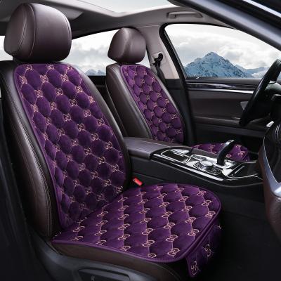 China Crystal Velvet Car Cover Luxury Warm And Soft Comfortable Cushion Set Seat Covers For Chairs Luxury Cars for sale