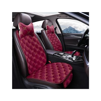 China Wholesale Warm And Soft And Comfortable Customized Good Quality Fashion Set Cushion 3d Velvet Car Seat Covers for sale