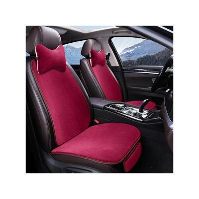 China Warm and Soft Comfortable Pure Color Velvet Set Warm Cozy Cushion for Car Covers for sale