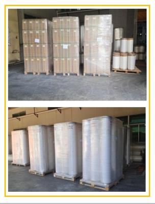 China Película de laminación térmica de PET suave y brillante para cajas de vino Exposiciones comerciales Fotos Materiales de PVC en venta