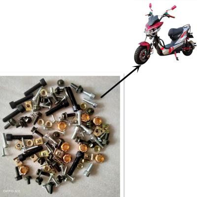 China Iron LS Material Screw Nut Screw Nut Electric Two-wheeler Electric Accessories Motorcycle Whole for sale