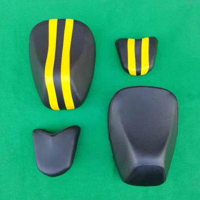 China Geeky Electric Motorcycle Electric JK Motorcycle Black And Yellow Car Saddle Plastic And Leather Cool Seat for sale