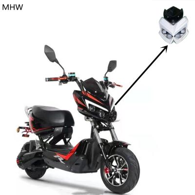 China Electric bicycle electric motorcycle modified head, cool LED car lights. Colors can be customized.parts electric scooter accessories for sale