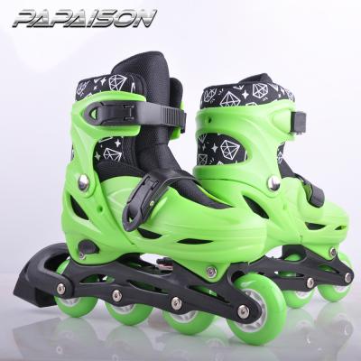 China 3 In 1 Constructure Hard Boot Kids Adjustable Inline Roller Skates Light Up Shoes for sale