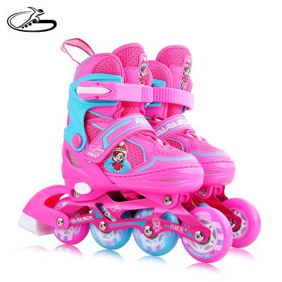 China EPE leather+EVA+Air mesh+ 2018 hot sale high quality adjustable kids integrated roller skates shoes cheaper price for sale