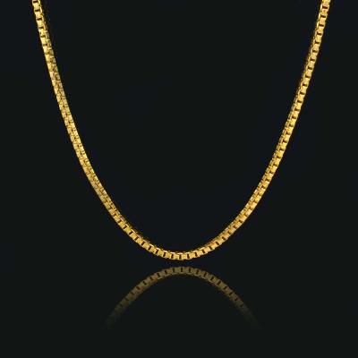 China Brass Wholesale Custom 18k Gold Plated Saudi Jewelry Gold Necklace for sale