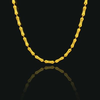 China Korean trend brass gold jewelry fashion 8 gram gold necklace designs for sale