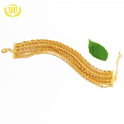 China Brass 18k Gold Plated Copper Women Foot Jewelry for sale