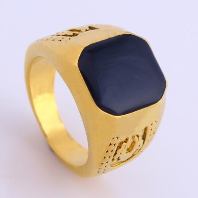 China Hot Selling Fashion JH Popularity 18k Gold Plated Fashion Men's Ring Jewelry For Gift for sale