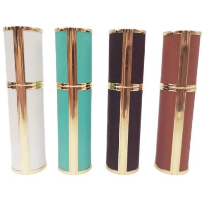 China Gift 5ml/10ml/15ml/68g Factory Customized PU Aluminum Leather Empty Spray Perfume Glass Cotton for sale