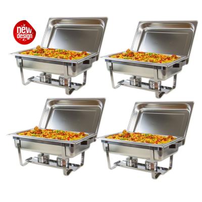 China 9L Oblong Economic Chafing Dish Unique Serving Dishes Restaurant Buffet Kitchenware for sale