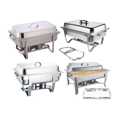 China Dontalen Restaurant Supplies Kitchen Equipment Chaffing Folding Chafing Dish Set for sale