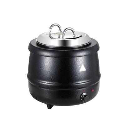 China 5 Star Hotel Kitchen Equipment Buffet Server Aluminium Black color Electric Soup Kettle Electric Soup Warmer for sale