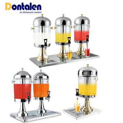 China Dontalen Automatic 3 tanks Domestic Modern Custom Beverage Dispenser Fridge Juice Dispenser With Tap for sale