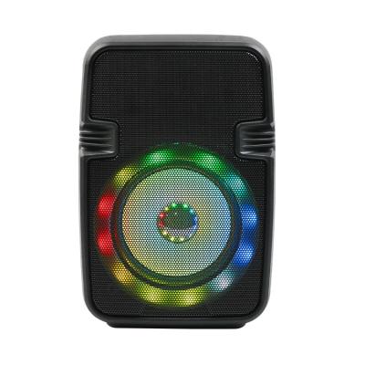 China MODORWY Colorful Light LED Karaoke Speaker 4 Inch 10W Subwoofer Speaker Stereo Wireless Portable DJ Speaker for sale