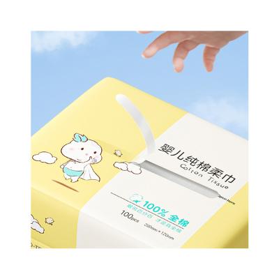 China Hot Selling Pure Cotton Women Towel Detergent Cotton Cloth Disposable Pure Facial Soft Facial Towel Child Safe Cotton for sale