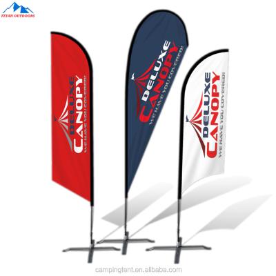 China Customized outdoor beach flag FLYING show advertising/feather flag/banner teardrop flag for sale