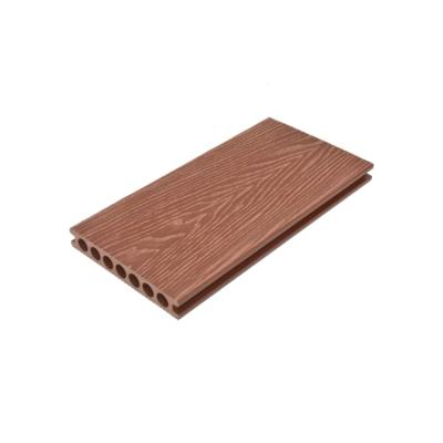 China Modern 3d decking deck wpc outdoor high quality embossing wood plastic composite easy installation decking for sale