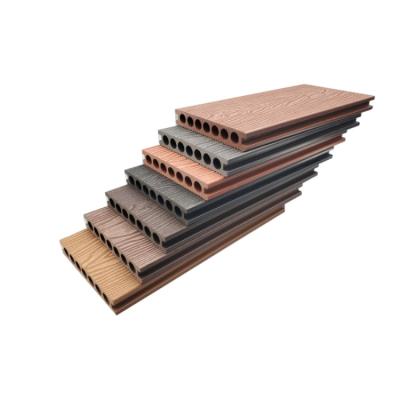 China Modern traditional waterproof wpc decking wood plastic composite wpc flooring wpc decking board for sale