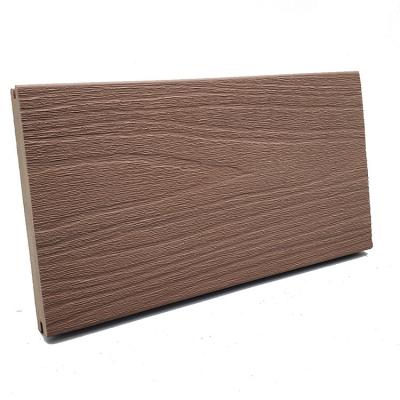 China New technology modern wpc 3d embossed composite decking exterior wpc decking solid for sale