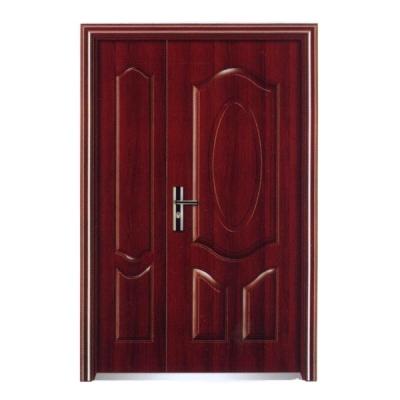 China Custom Modern Residential Security OEM ODM Factory Entry Doors Metal Security Modern Residential Steel Door en venta