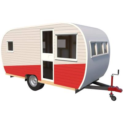 China Cheap Teardrop Trailer Hot Selling Travel Trailer Off Road Mini Camer Caravan Camping Travel With One Door For Sale for sale