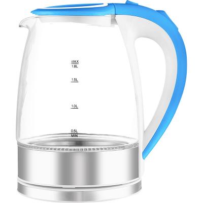 China 360 Degree Electric Glass Tea Kettle Kitchen Tea Kettle Separation Steam Rotation Low High Temperature Extraction for sale