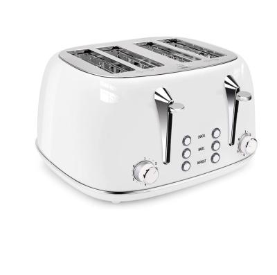 China Defrost Automatic Bread Toaster Stainless Steel Wide Slot Sandwich Toaster 2 Extra Slices for sale