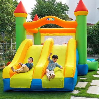 China PVC Tarpaulin And 420D Polyester YARD Residential Use Large Size Inflatable Jumping Castle Bouncy Castles Bounce House With Slide for sale