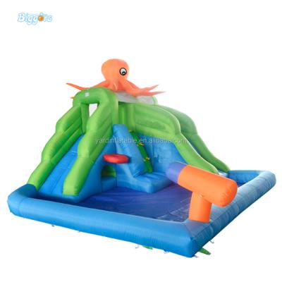 China Residential Inflatable Slide Juegos Inflables Residential YARD Swimming Pool Water Park Slide for sale