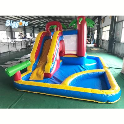 China Commercial Use Inflatable Bouncer Water Slide Ball Pool 3 In 1 Combo Jumping Castle for sale