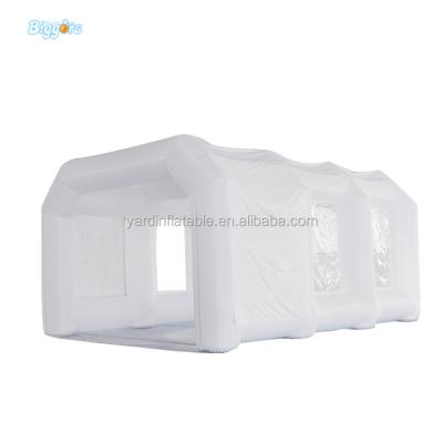 China waterproof outdoor inflatable car spray booth cheap price with blowers for sale