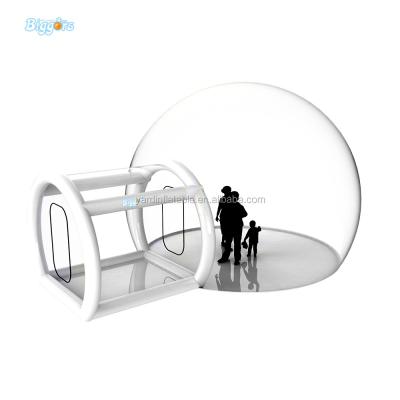 China Waterproof Inflatable Bubble Lodge Transparent Camping Tent With Furniture for sale