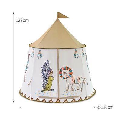 China Home Princess Play Tents Hang Flag Present Funny House Use Birthday Party Kids Tent Castle Teepee Tent for sale